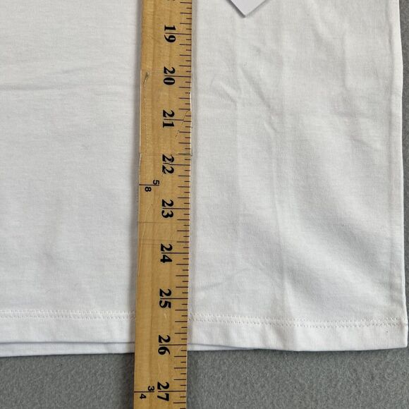 NWT Saturdays NYC White Mosaic Block Short Sleeve Crew Neck Shirt Men’s Size S - Picture 5 of 16